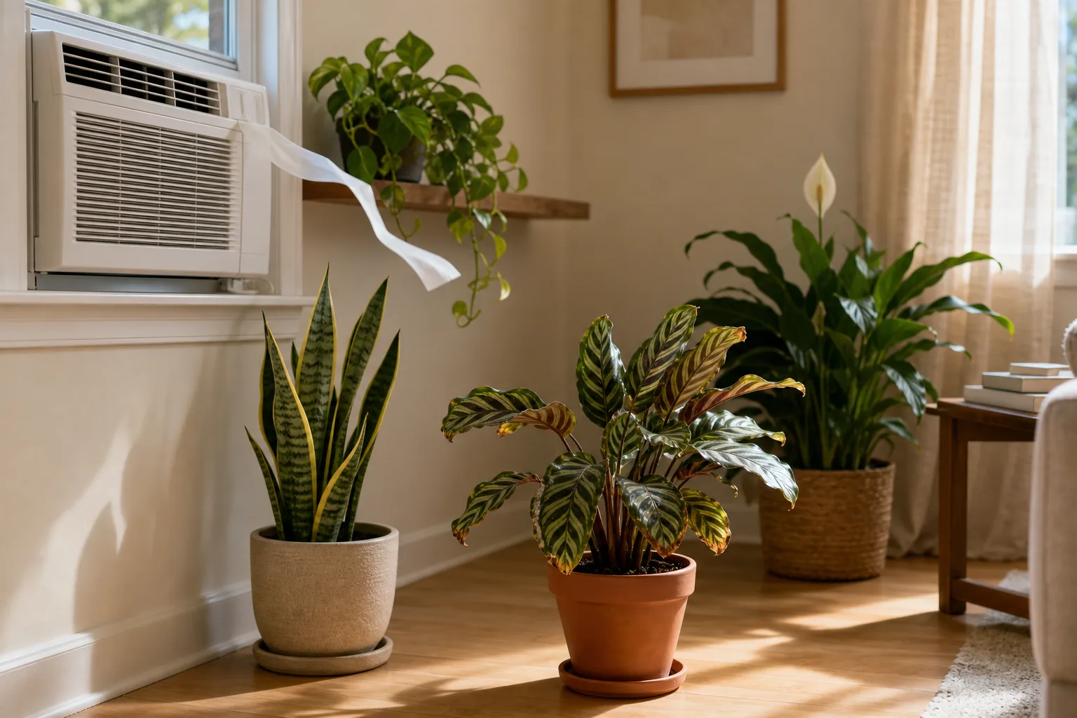 Photo for guide: Air conditioning and houseplants: how to read the room before you move anything