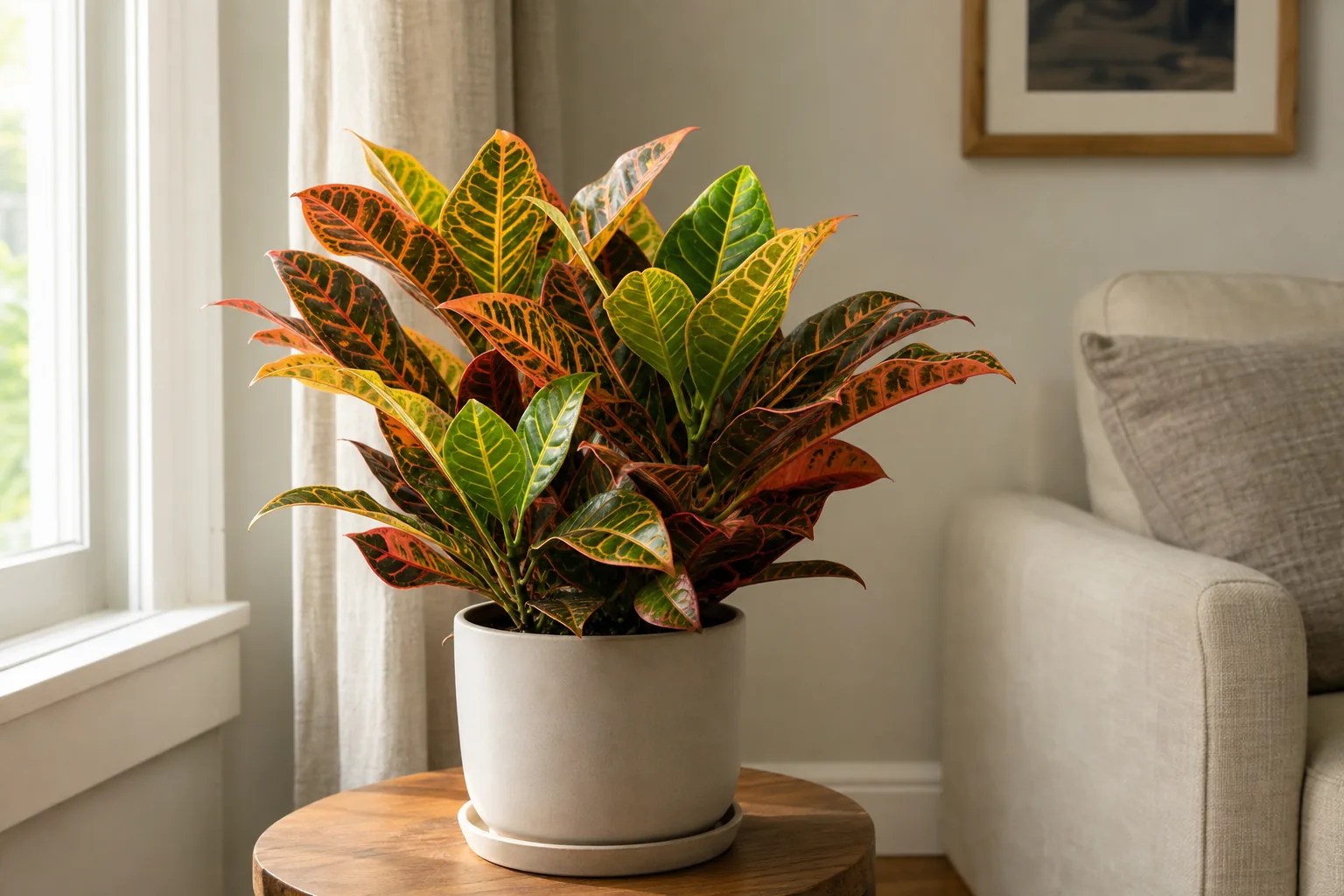 Photo for guide: Croton plant care indoors: keeping the color