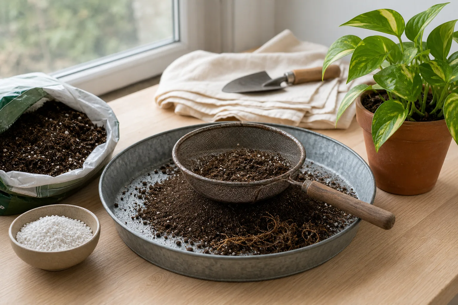 Photo for guide: Can you reuse potting mix for houseplants?