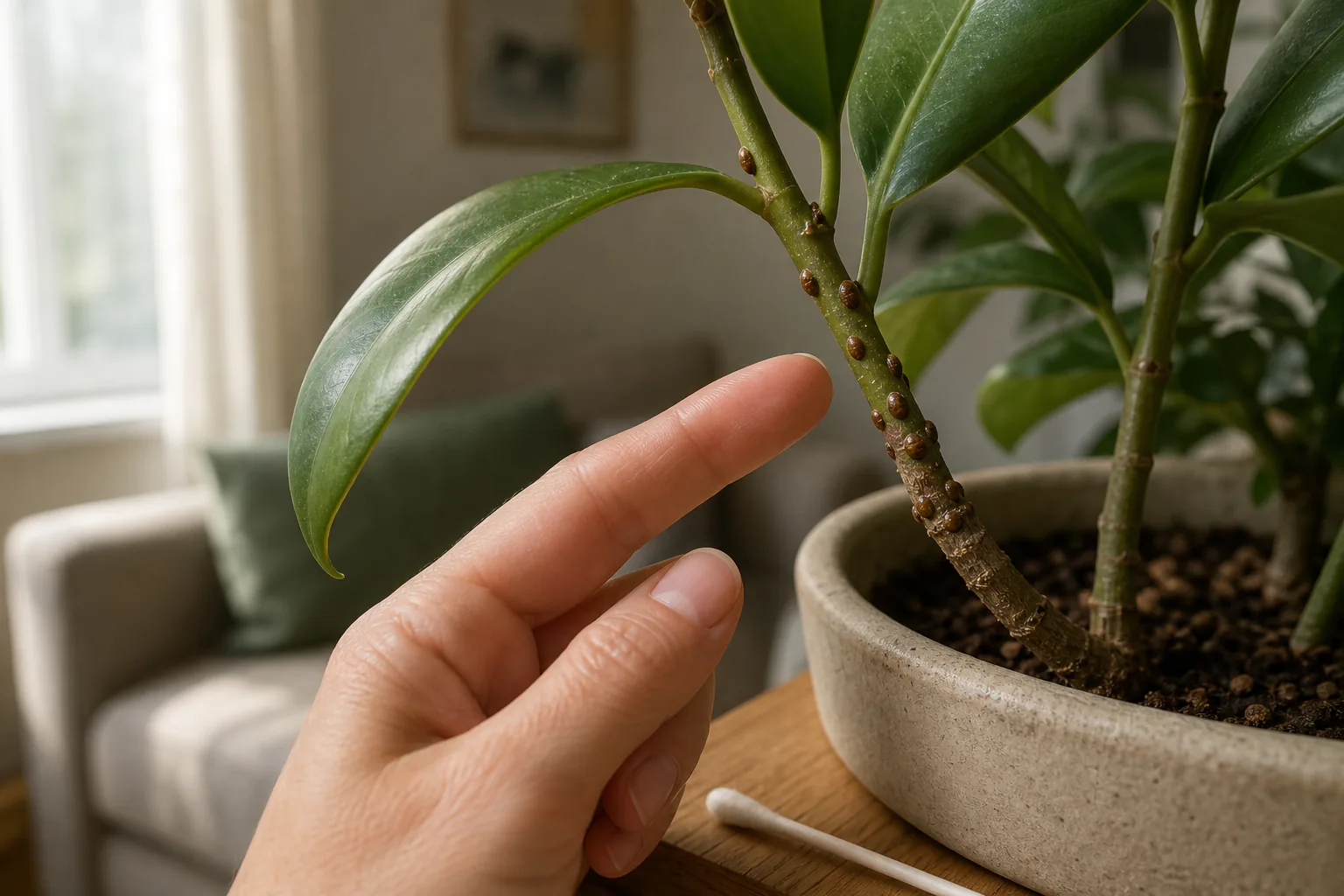 Photo for guide: Scale on houseplants: how to tell it from lookalikes and what to do next