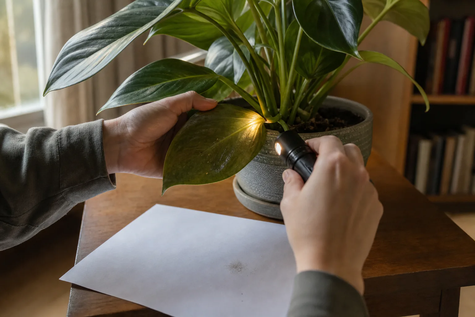 Photo for guide: Sticky houseplant leaves: a calm, inspection-first guide
